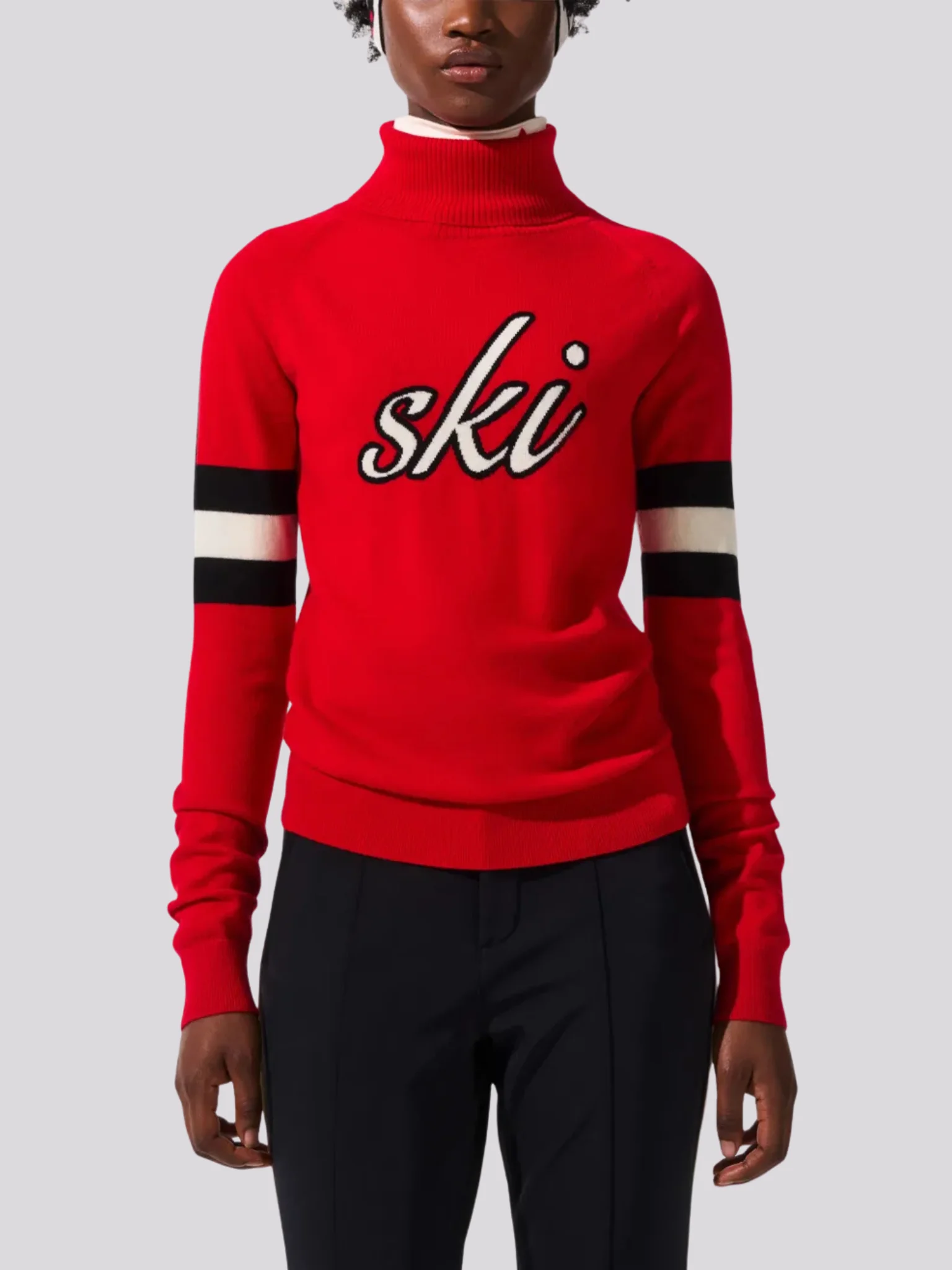 Tricô Perfect Moment Wool Ski Red – foto 2