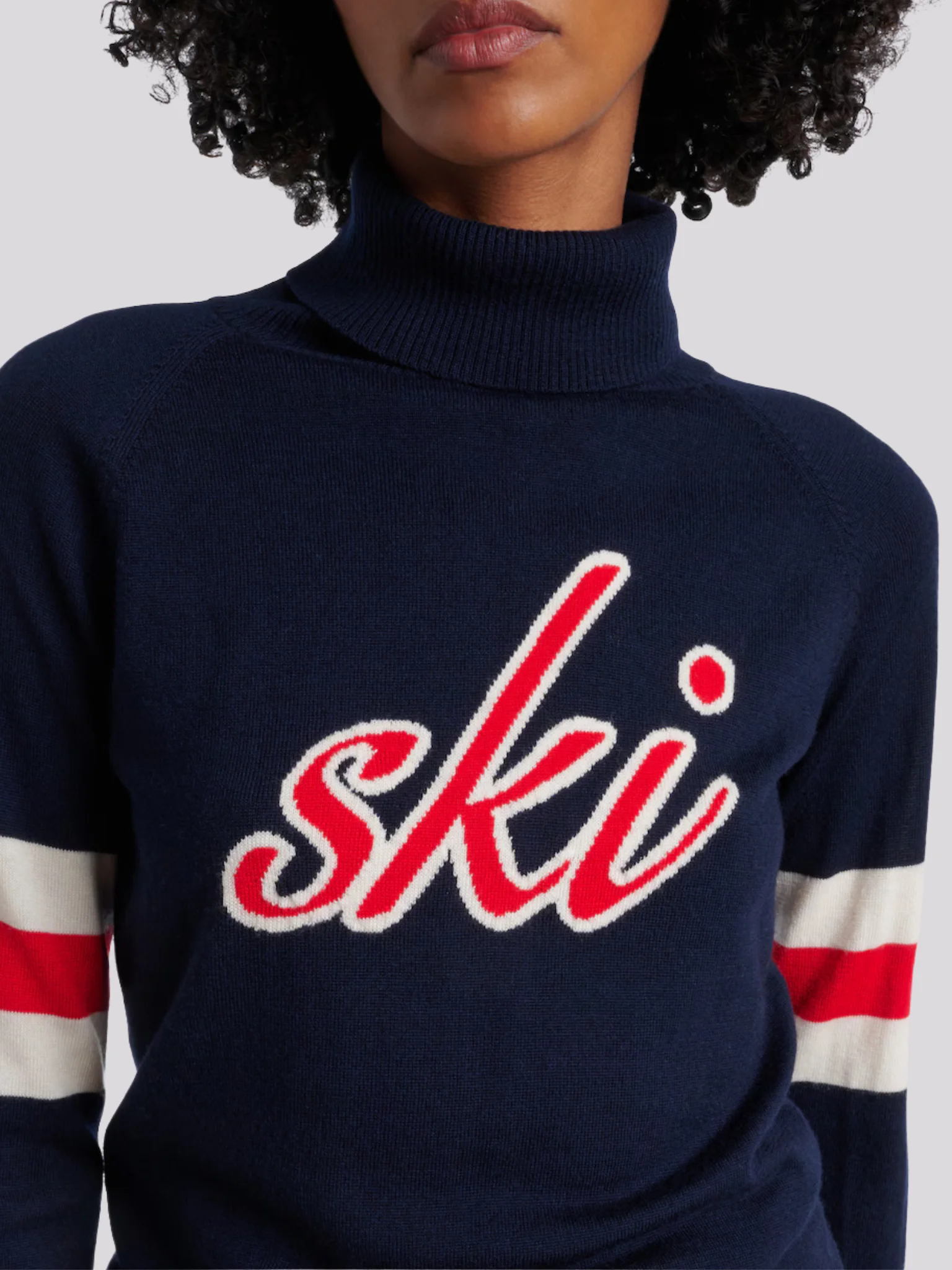 Tricô Perfect Moment Wool Ski Navy – foto 2