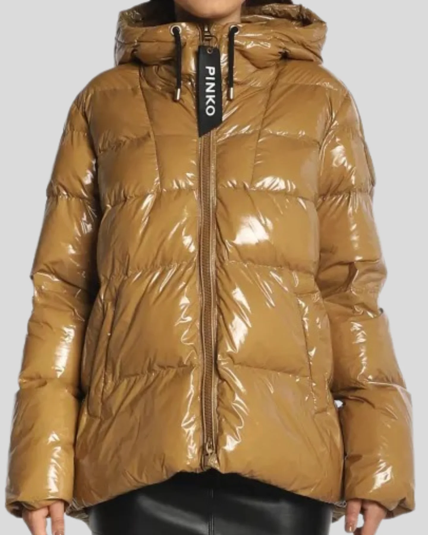 Jaqueta Pinko Brown Metalic 