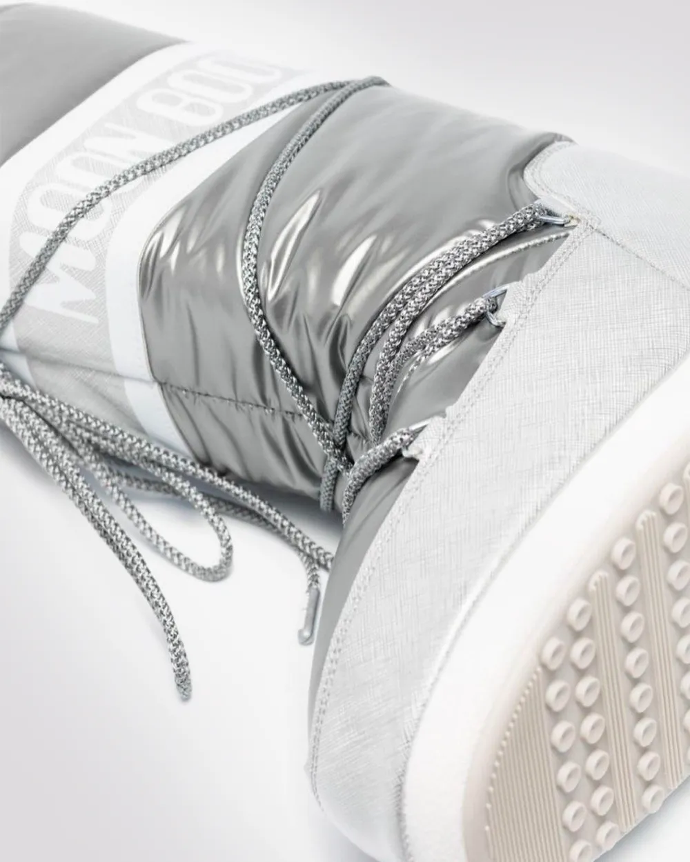 Bota Moon Boot Icon Nylon Silver