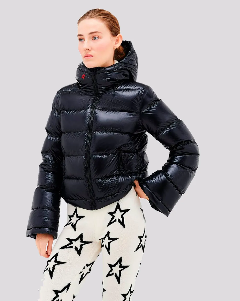 Jaqueta Perfect Moment Metallic Polar Flare Black
