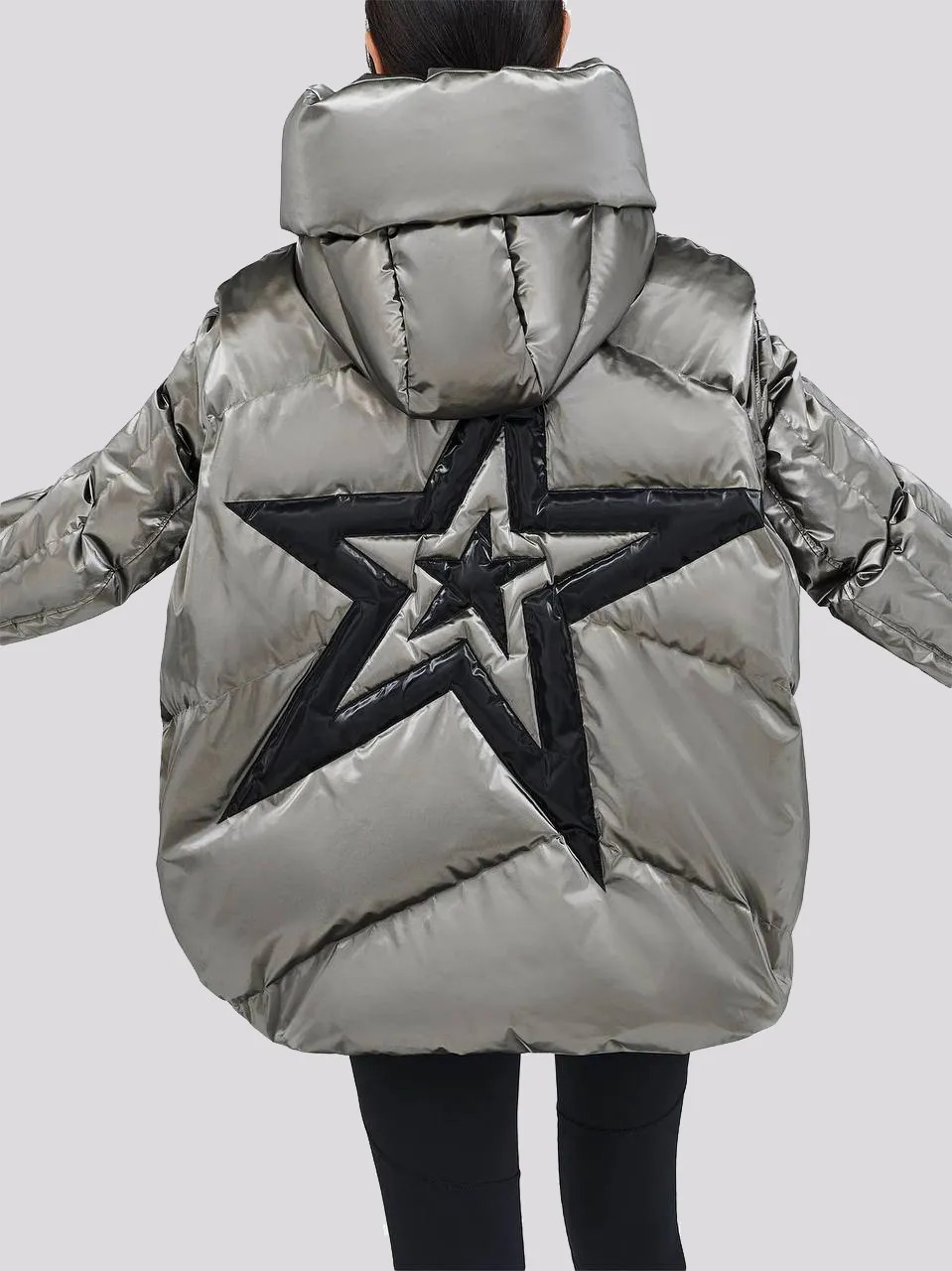 Jaqueta Perfect Moment Orelle Quilted Star Silver