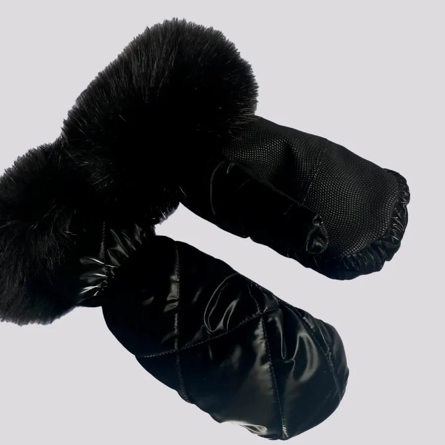Luvas Mitches Fur Black