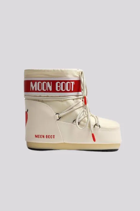 Bota Moon Boot Icon Low White Heart