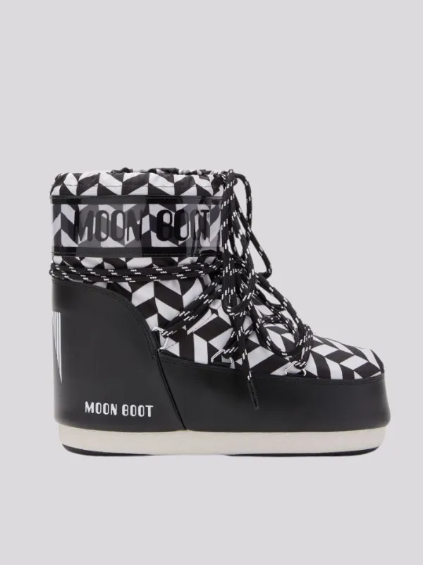 Bota Moon Boot Icon Low Geometric Snow 