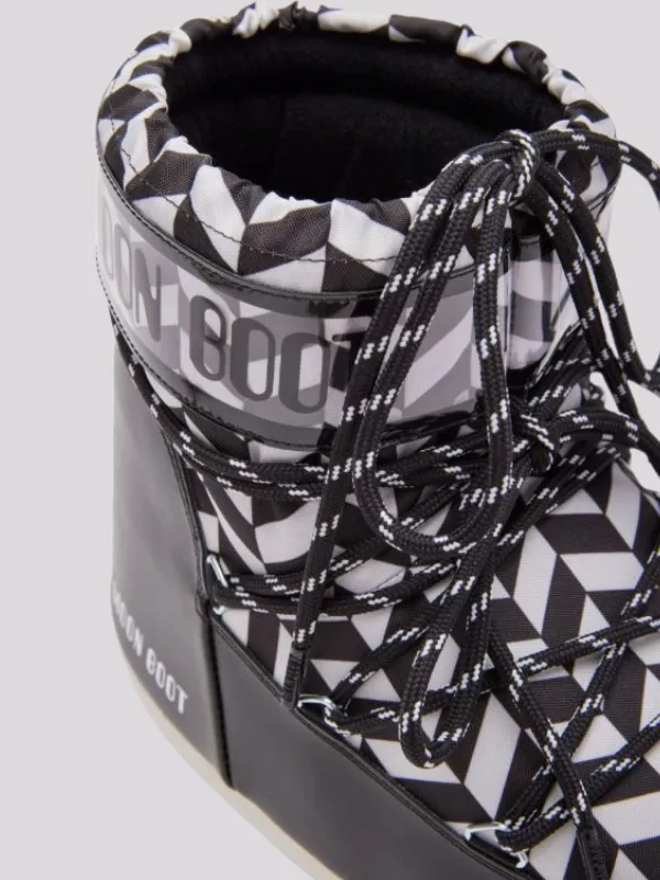 Bota Moon Boot Icon Low Geometric Snow 