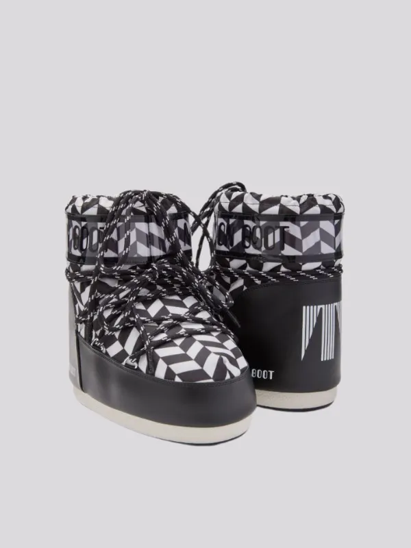 Bota Moon Boot Icon Low Geometric Snow 