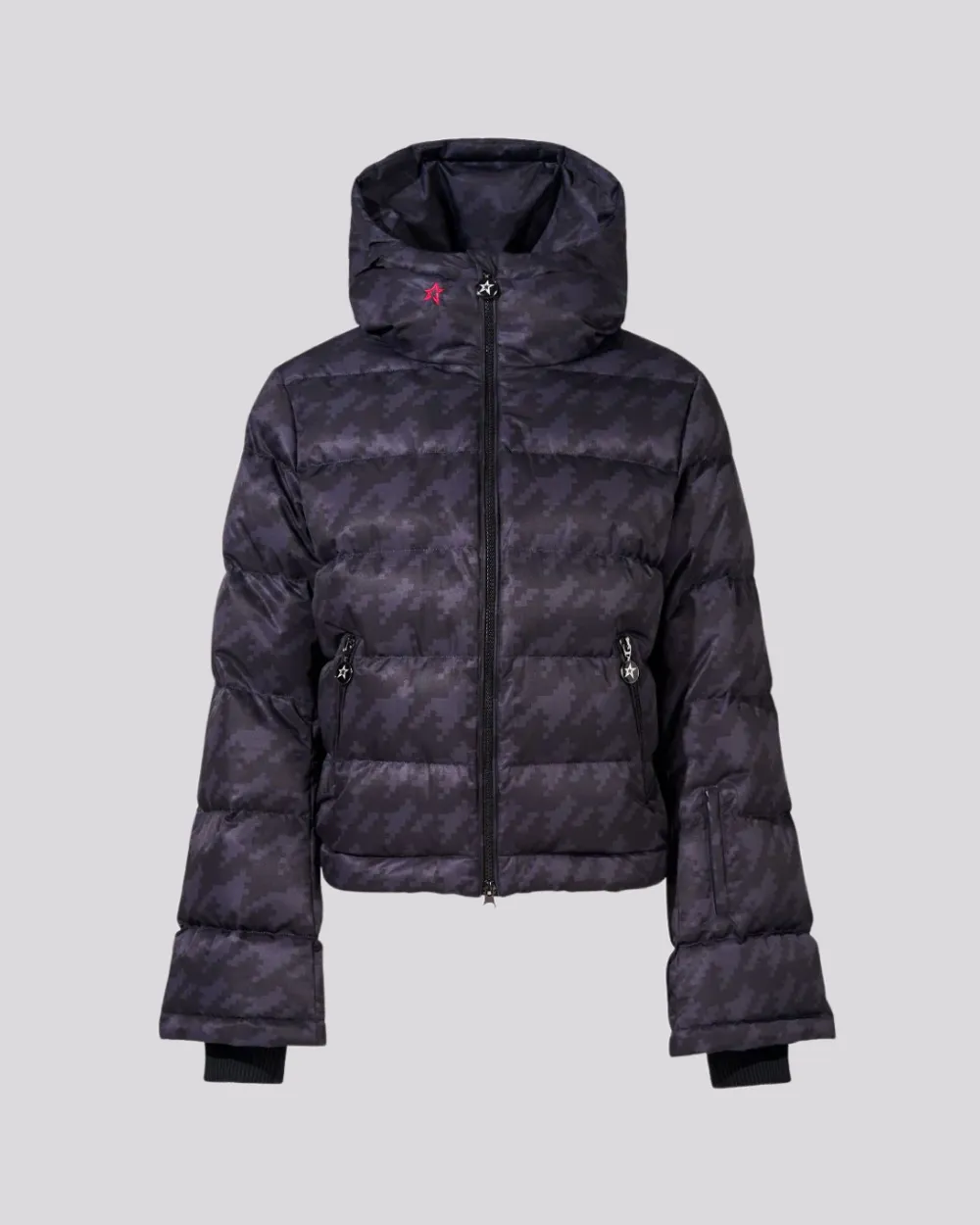 Jaqueta Perfect Moment Polar Flare Houdstooth Black&Black