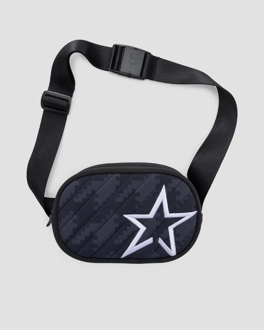 Pochete Perfect Moment Star Bum Houdstooth Black&Black