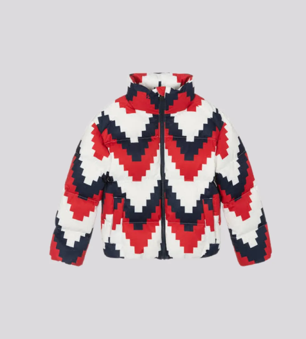 Conjunto Perfect Moment Houdstooth Red&White&Navy