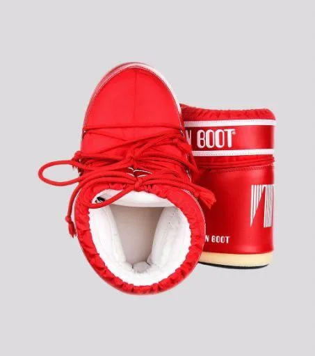 Bota Moon Boot Icon Low Nylon Red