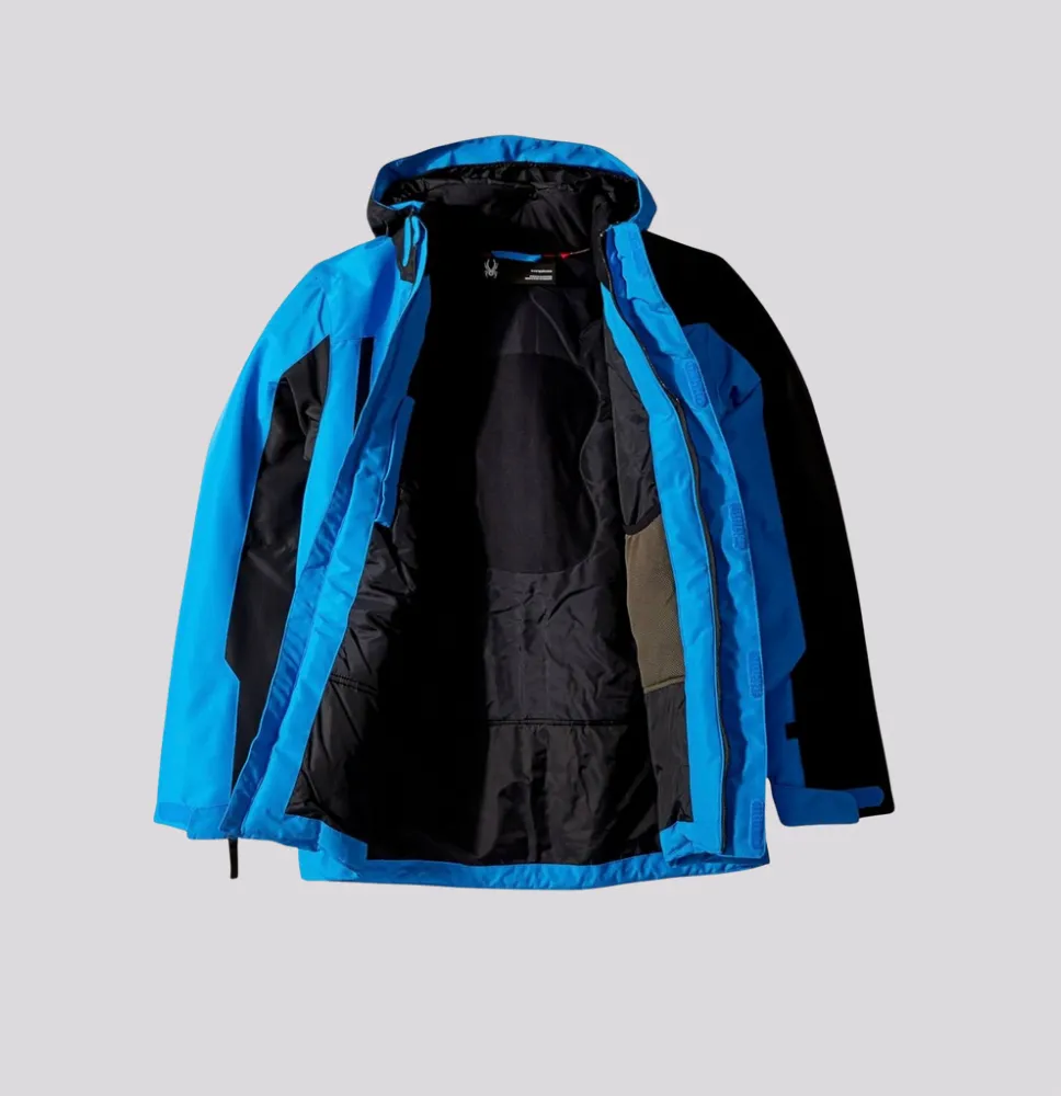 Jaqueta Teens Spyder Basic Azul e Preto 