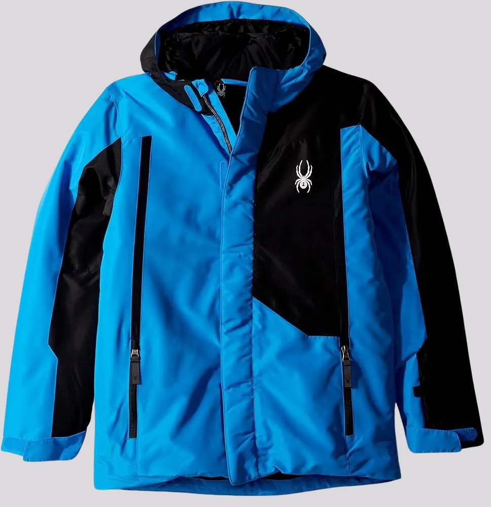 Jaqueta Teens Spyder Basic Azul e Preto 