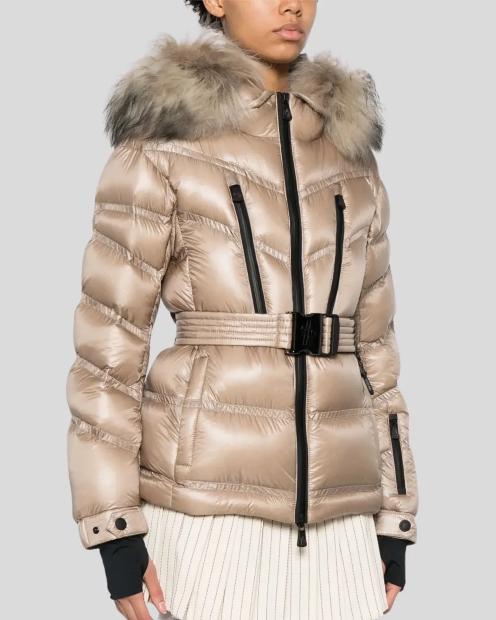 Jaqueta Moncler Beverley Short Down Nude LO