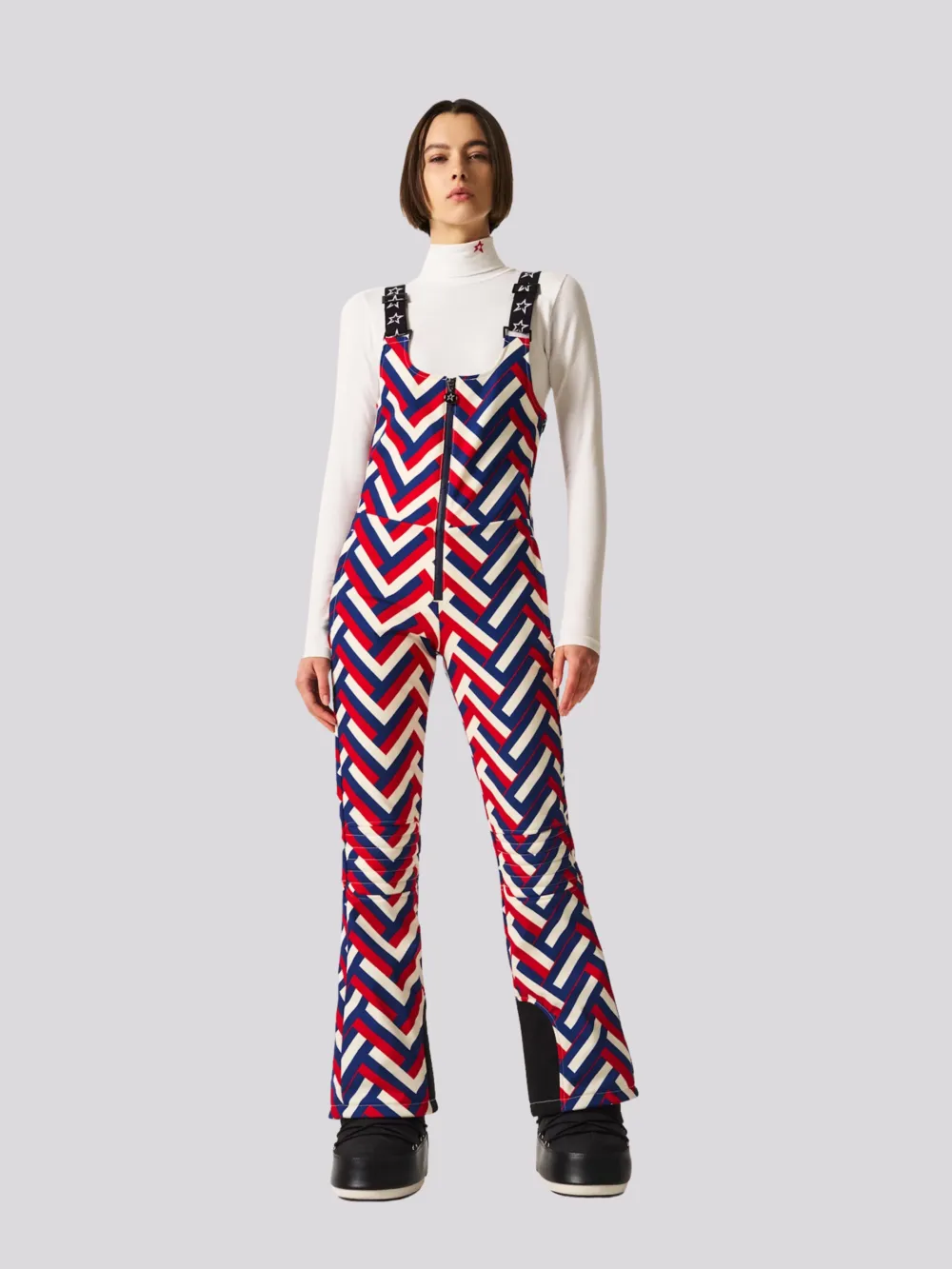 Calça Perfect Moment Jg Bib Waffle Print Red