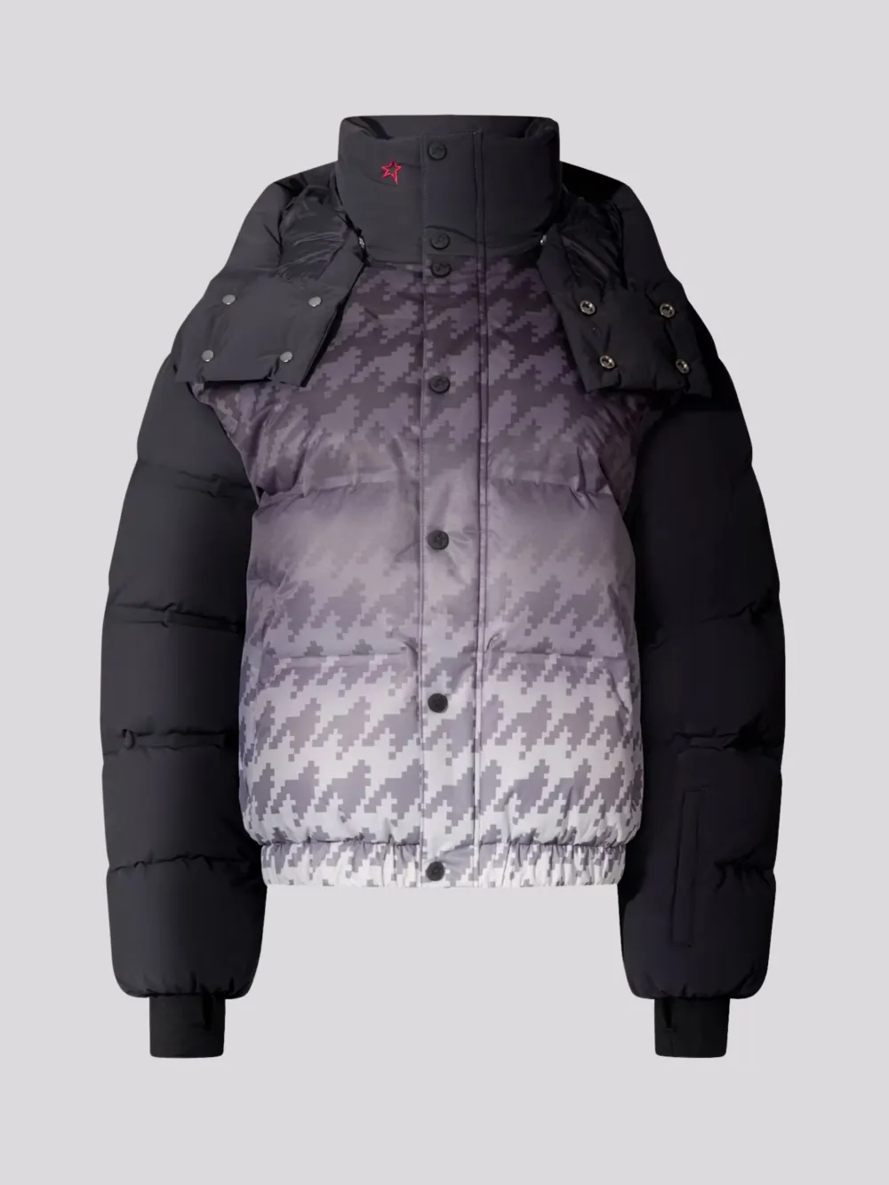 Jaqueta Perfect Moment Degrade B&W Houndstooth 