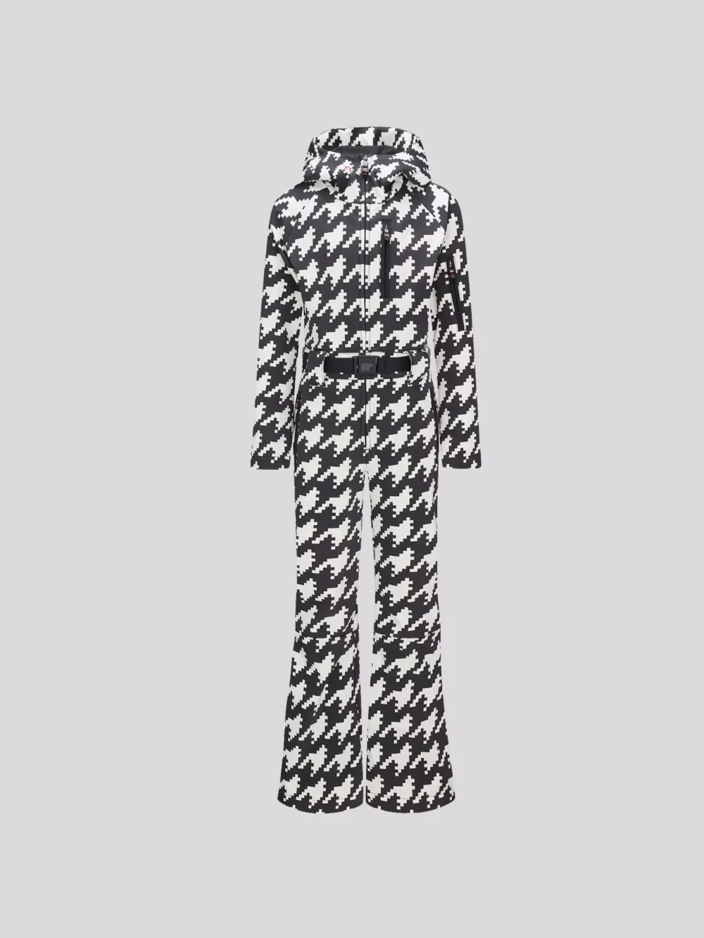 Macacão Perfect Moment One Piece Houndstooth Black/Snow White