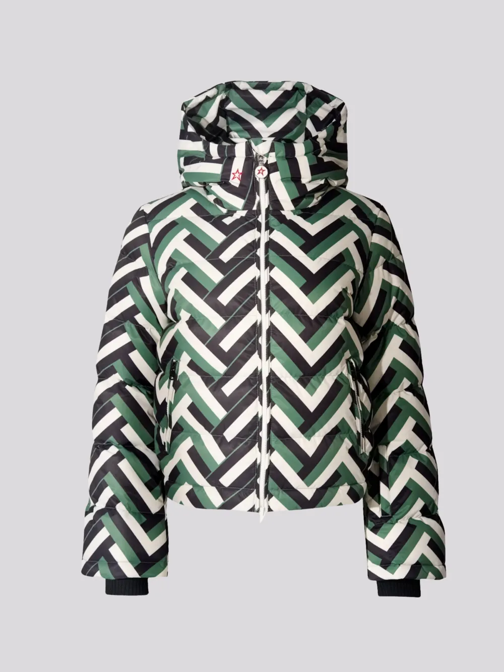 Jaqueta Perfect Moment Polar Flare Waffle Print Green 