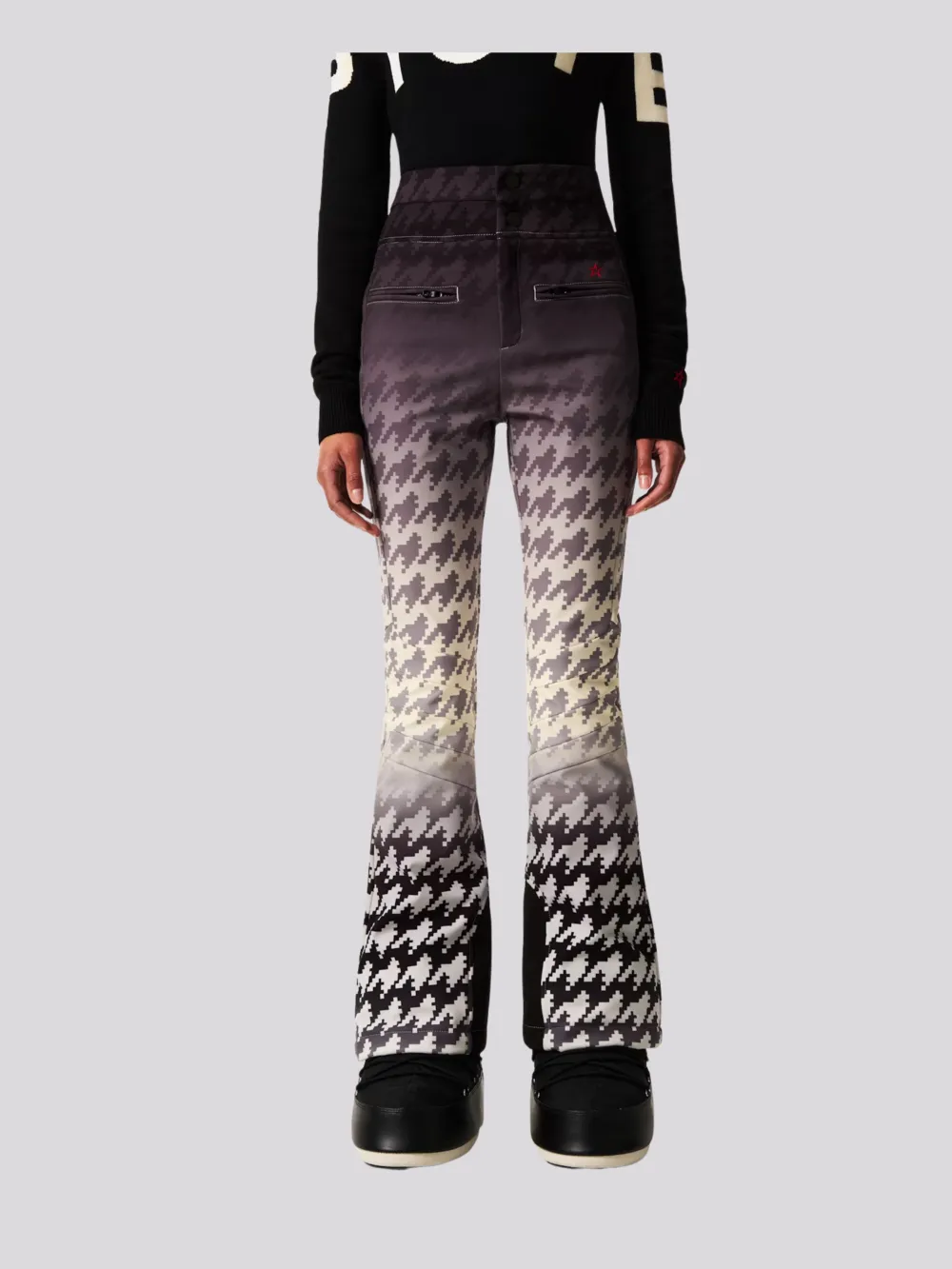 Calça Perfect Moment Aurora Hw Degrade B&W Houndstooth 