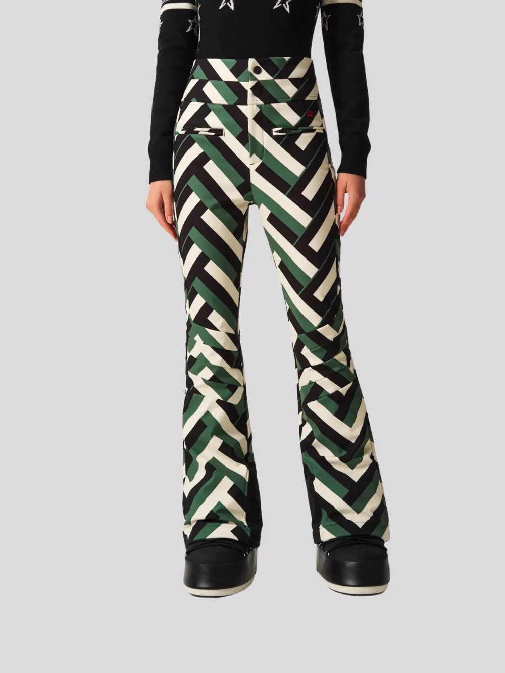 Calça Perfect Moment Aurora Hw Waffle Print Green