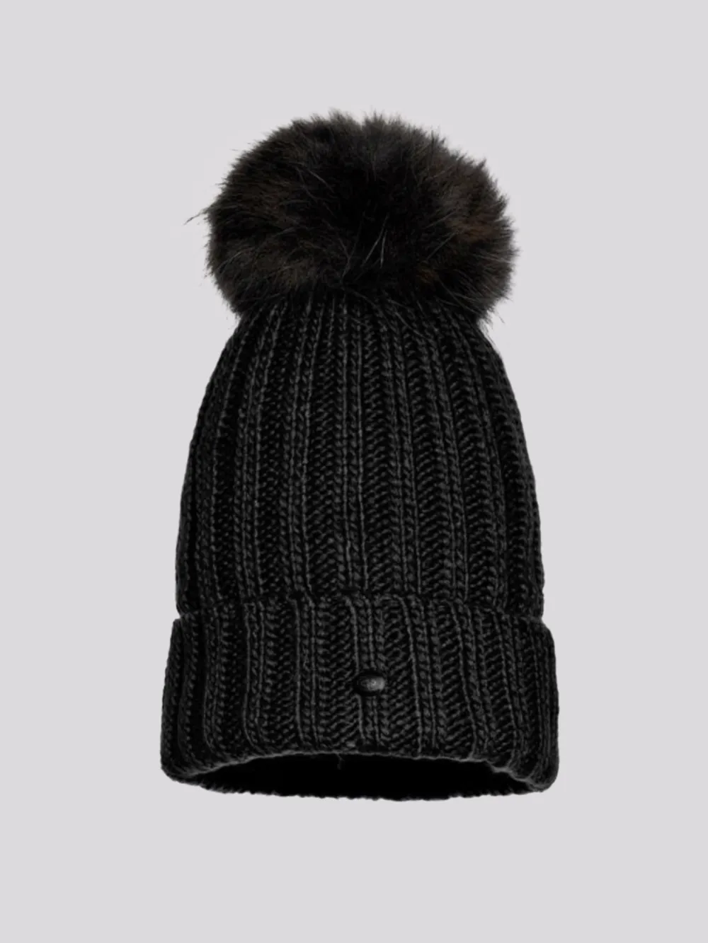 Gorro Goldbergh Una Faux Black Pom