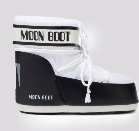 Bota Moon Boot Icon Low Nylon Black&White