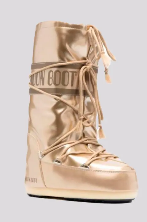 Bota Moon Boot Icon Vinyl Gold