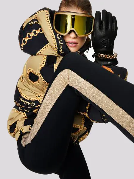 Calça Goldbergh Pam Black&Gold