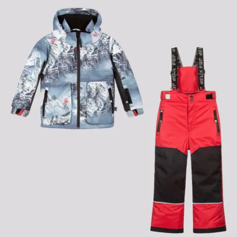 Conjunto Deux Par Deux Grey&Red