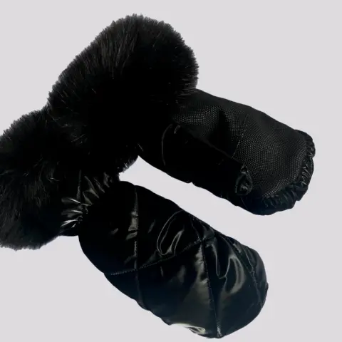 Luvas Mitches Fur Black