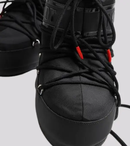 Bota moon boot icon low black heart 
