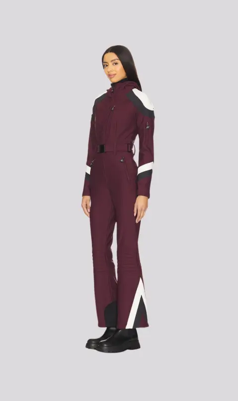 Macacão Perfect Moment Allos Ski Suit Burgundy 