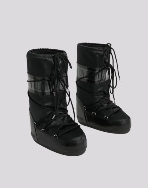 Bota Moon Boot Icon Glance Black Satin