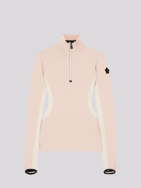 Macacão Moncler Down Filled Rose and Green com Fleece 