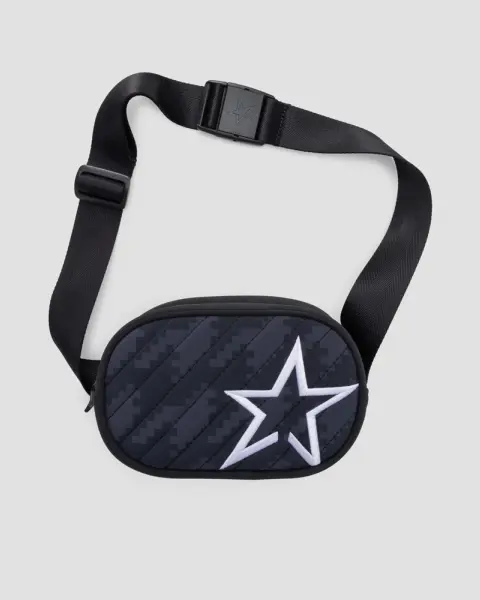 Pochete Perfect Moment Star Bum Houdstooth Black&Black