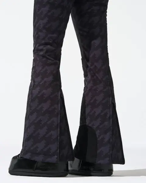 Calça Perfect Moment Aurora High Flaire Houdstooth Black&Black