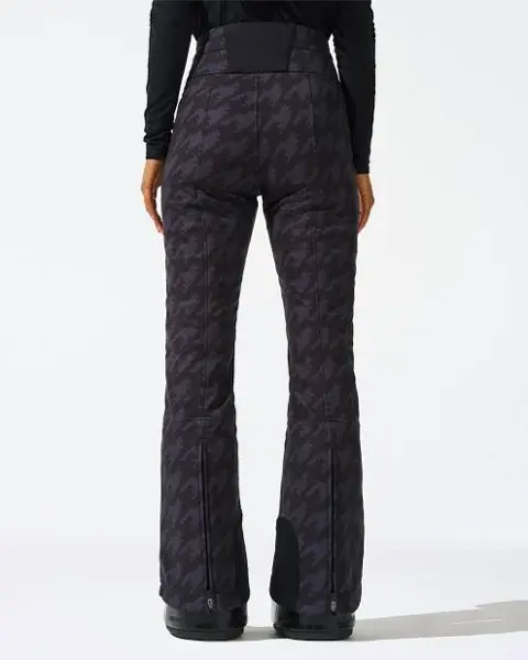 Calça Perfect Moment Aurora High Flaire Houdstooth Black&Black