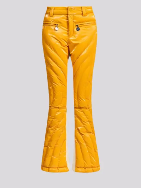 Calça Perfect Moment Mid Rise Carving Canary Yellow White