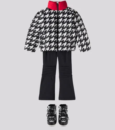 Conjunto Perfect Moment Houdstooth BlackWhite 