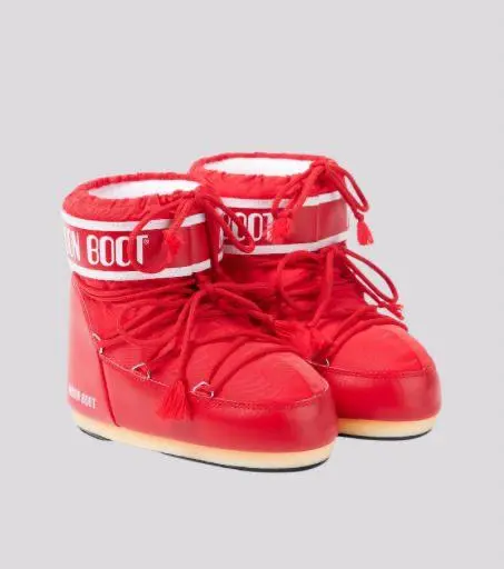 Bota Moon Boot Icon Low Nylon Red