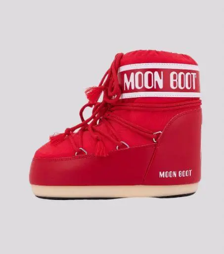 Bota Moon Boot Icon Low Nylon Red