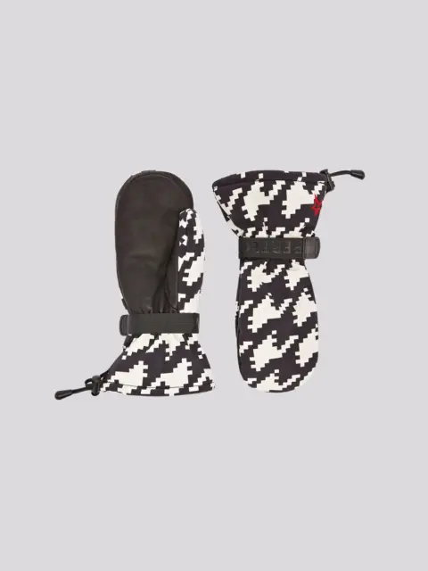 Luvas Perfect Moment Davos Mitts Houndstooth Black&White
