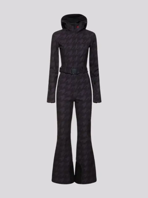 Macacão Perfect Moment Tignes Ski Suit Houndstooth Black&Black