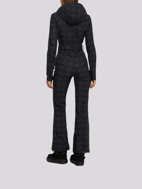 Macacão Perfect Moment Tignes Ski Suit Houndstooth Black&Black