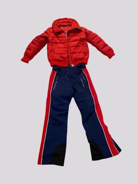 Conjunto Perfect Moment Nuuk Puffer Star red e blue 