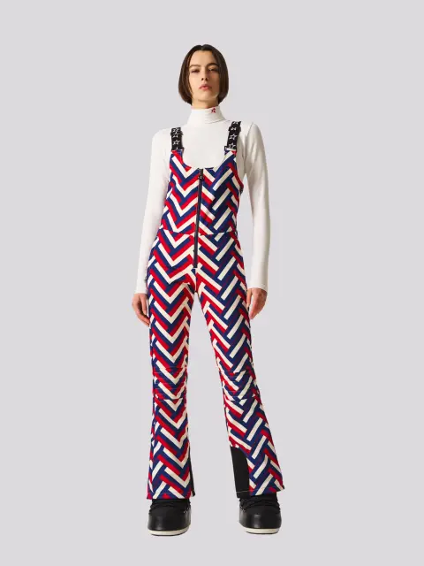 Calça Perfect Moment Jg Bib Waffle Print Red