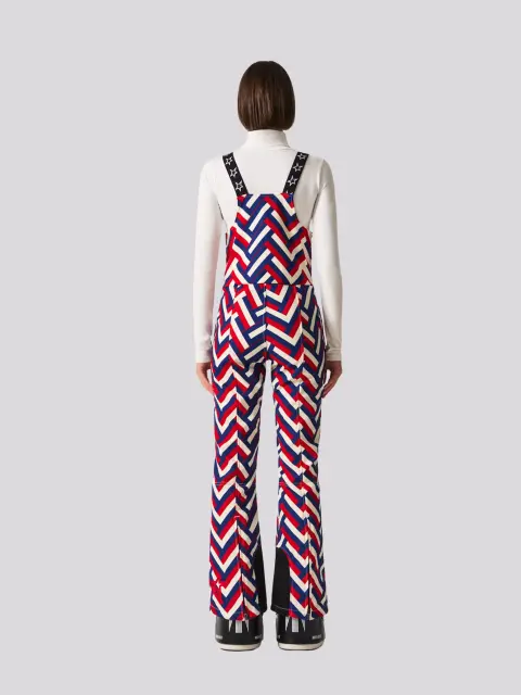 Calça Perfect Moment Jg Bib Waffle Print Red