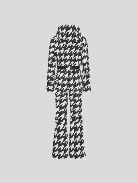 Macacão Perfect Moment One Piece Houndstooth Black/Snow White