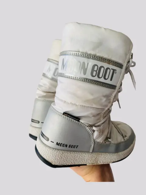 Moon Boot Infantil White And Silver