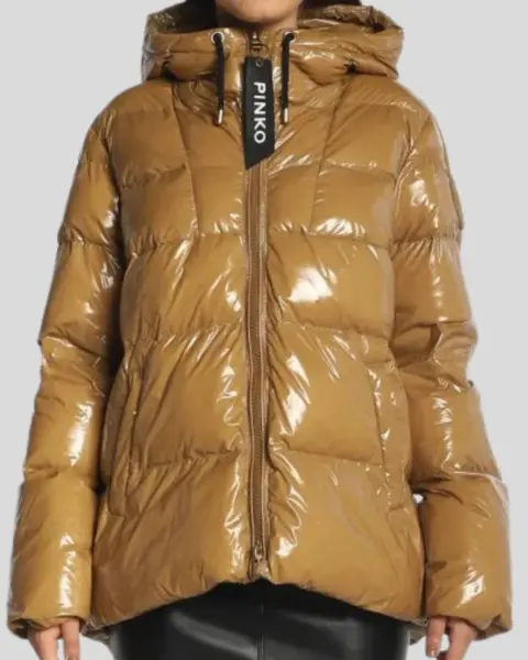 Jaqueta Pinko Brown Metalic 